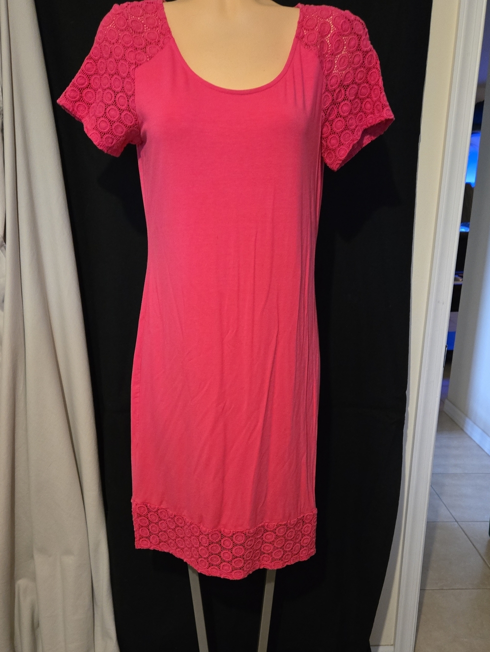 Tommy Bahama Shift Dress, Lace Cutouts